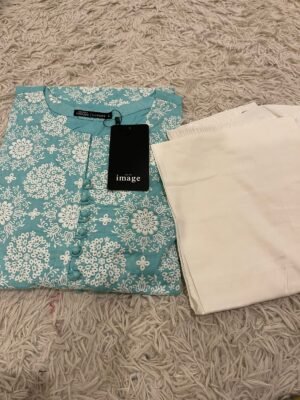 IMAGE LAWN KARI 2 PCS (WHITE TROUSERS)